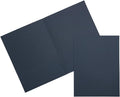 jam paper two pocket textured linen presentation folders, main product view