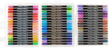 kingart 48-piece acrylic paint marker set – 2mm, main product view