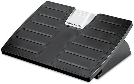 Fellowes Office Suites Adjustable Footrest with Microban Protection, Black/Si...