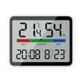 Luzsco Digital Hygrometer Indoor Thermometer, Clock by LUZSCO
