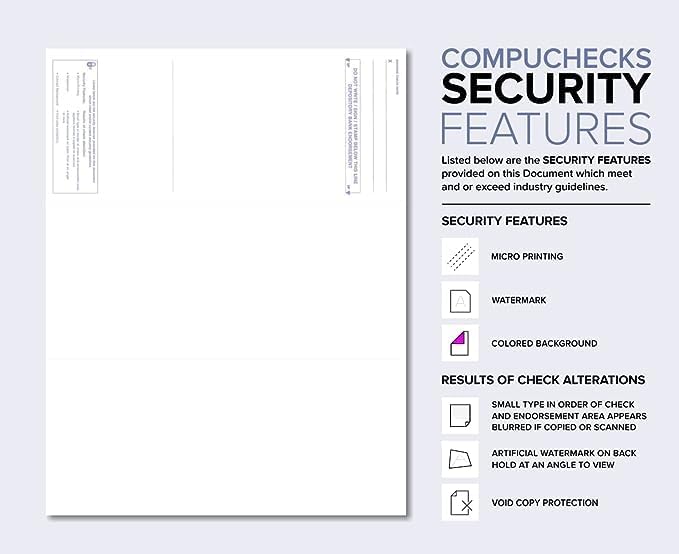 Compuchecks Check on Top Blank Check Paper - Image 2