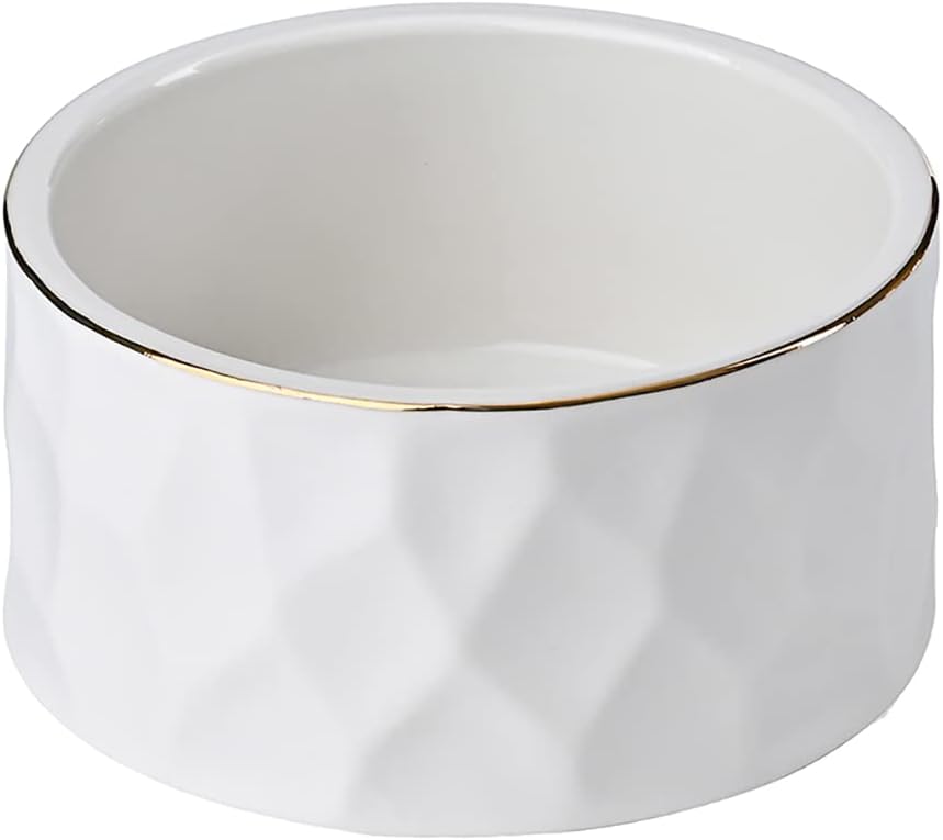 Ceramic Paper Clip Holder Ceramic Paper Clip Dispenser Organizer for Office Desk Binder Clip Holder (White)