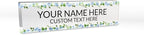 Signs ByLITA Floral Pattern Customized Nameplate | Wild Blue Personalized Full by SignsByLITA