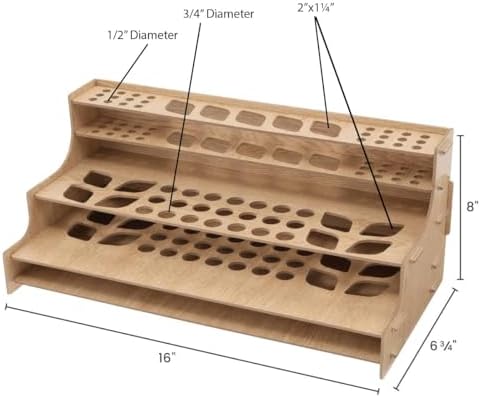 hg art concepts mezzo artist drawing rack, close-up detail
