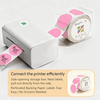 2 inch Dot Stickers Labels Circle Garage Sale Sticker 750Pcs Round Thermal Printer Stickers Printable Writable Price Labels for Yard Sale, Pink