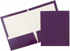 JAM PAPER Laminated Two Pocket Glossy Folders by JAMPaper