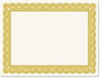 Elite Gold & White Parchment Certificate Papers by Fine+Stationery
