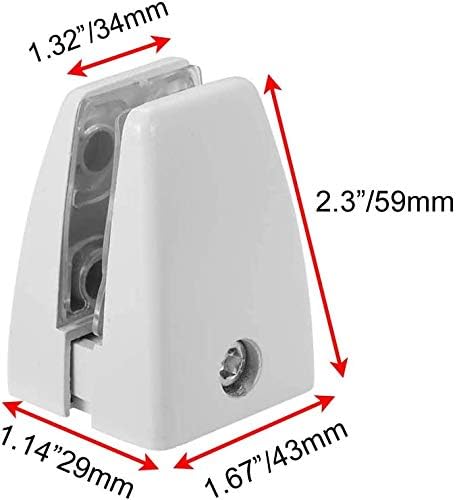 KSWLOR 20 PCS Office Desk Partition Support Bracket, Desk Divider Clamp - Image 4