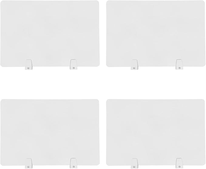 4PCS Desk Dividers Office Partitions, Privacy Desk Panel Protective, Frosted - Image 7