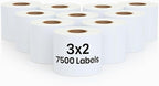 3" x 2" Direct Thermal Labels Roll, 10 Rolls, Compatible by Unknown