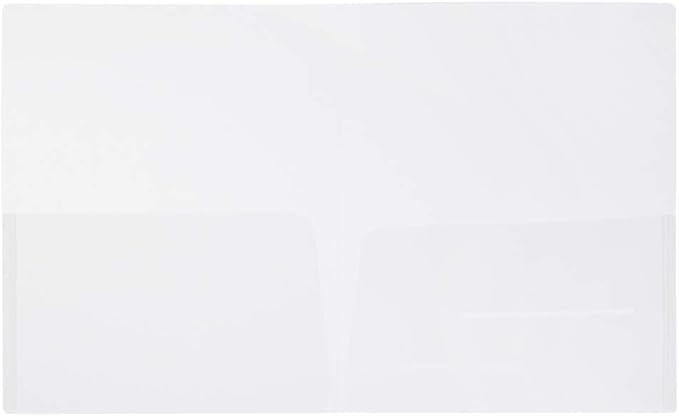 JAM PAPER Plastic Light Weight Flexible Two Pocket Presentation Folder - Image 3