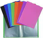 Exacompta - Ref 88227E - Semi-Rigid PP Display Book - Suitable for A4 Documents, Wipeable Cover, 500 Micron Polypropylene, 20 Pockets, 40 Viewing Pages - Pink Cover