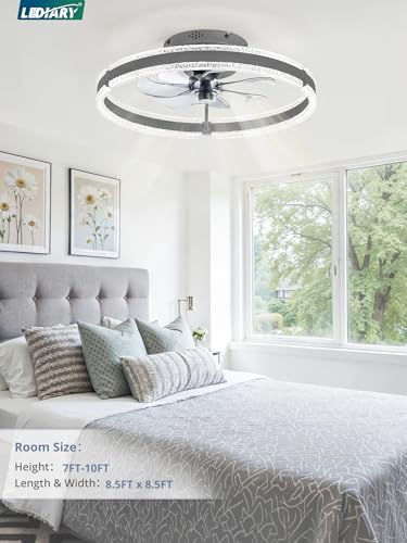 lediary ceiling fans with lights and remote, 20'', view 9