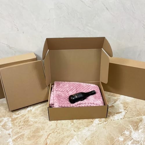 13x9x4 inch shipping boxes set of 20, brown, package contents