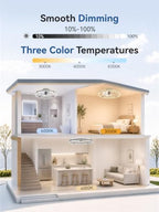 fanbulous 24" modern low profile ceiling fans with, package contents