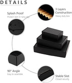 timirog black shipping boxes 11 1/8 x 8 showing dimensions