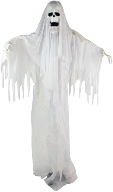 Haunted Hill Farm 6.0-Ft. Life-Size Talking Ghost Halloween Animatronic