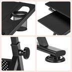 yaheetech adjustable drafting table art desk,storage drawers &, front angle view