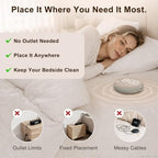 solacerise extra loud alarm clock vibrating bed shaker shown in use