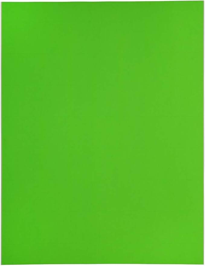 JAM Paper Shipping Address Labels, Rectangular, 1 1/3 x 4, Neon Green - Image 6