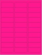 8-1/2 x 11" Neon Color High Light Fluorescent Labels by NextDayLabels