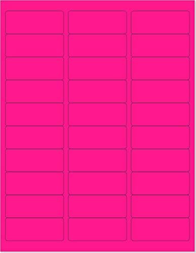 8-1/2 x 11" Neon Color High Light Fluorescent Labels by NextDayLabels