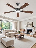 fanbulous 52 inch ceiling fans with lights, black, view 9