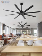 zmishibo 84 inch heavy-duty ceiling fan without light on a desk or shelf