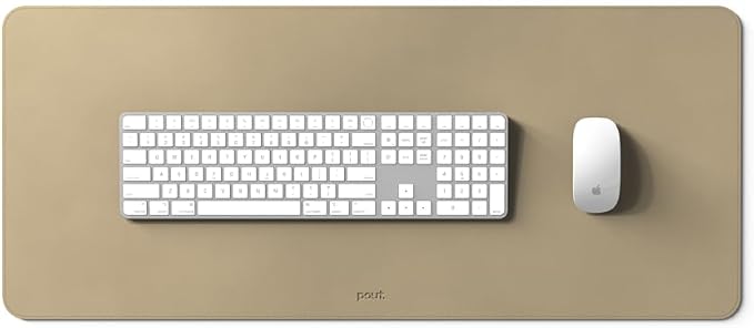 POUT TekDec Mat – Vegan Leather Desk Pad, Water-Resistant Surface, Anti-Slip - Image 2