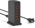 VPSUN USB Charger 6 Port 50W Multi USB Tower Charging Station by VPSUN
