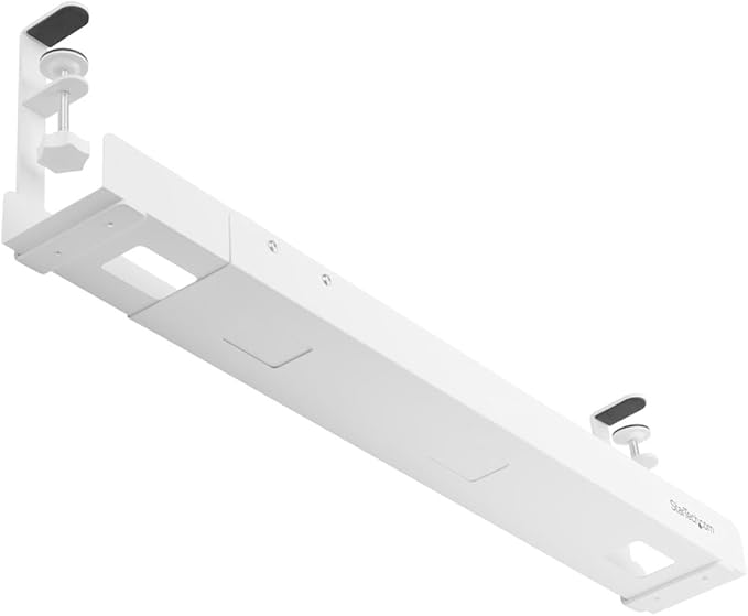 StarTech.com Under Desk Cable Management Tray, Length Adjustable, Clamp-On - Image 5