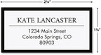 Lux Black Border Frame Return Address Labels-Set of 72, Self-Adhesive, - Image 2