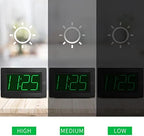alarm clock,3" led,3-level brightness,battery operated,wall-mount/table-top, side view