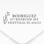 Custom Floral Address Stamp | Choose from 12 Designs | Multiple Ink Color - Image 2