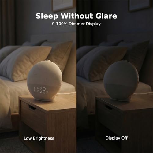sunrise alarm clock wake up light, white noise, package contents