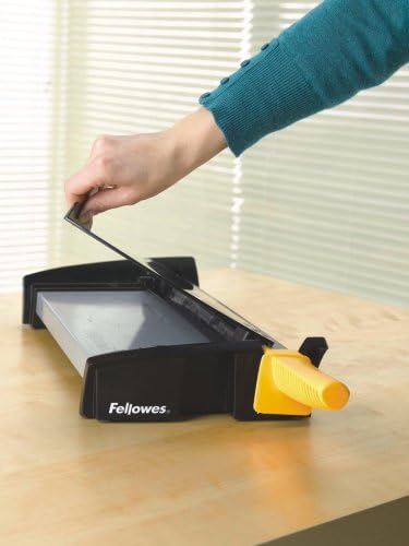 Fellowes Fusion A4 Paper Guillotine, graphite, silver, yellow