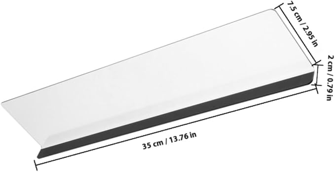 OSALADI 2pcs Clear Acrylic Computer Monitor Memo Boards Left Right Side Panel - Image 2