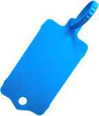 100pcs Reusable Blank Plastic Tags Ties Key Tags 1.45"*2.48" Serrated Tension by XF-Vel