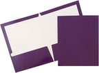 JAM PAPER Laminated Two Pocket Glossy School Folders by JAMPaper