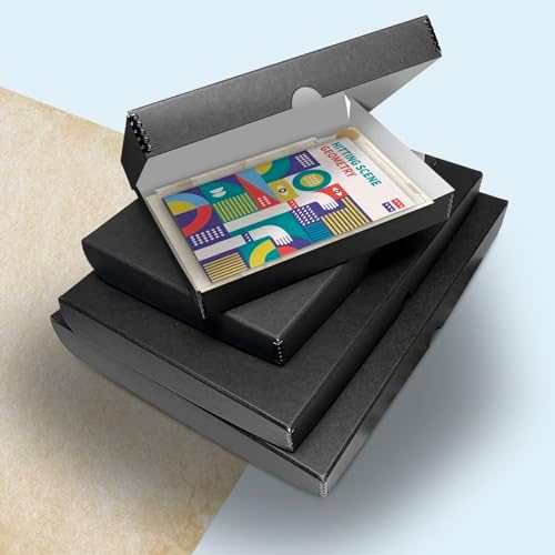 golden state art, clamshell archival storage box 11x14 on a desk or shelf