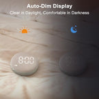 solacerise extra loud alarm clock vibrating bed shaker showing dimensions