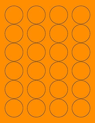 8-1/2 x 11" Neon Color High Light Fluorescent Labels by NextDayLabels