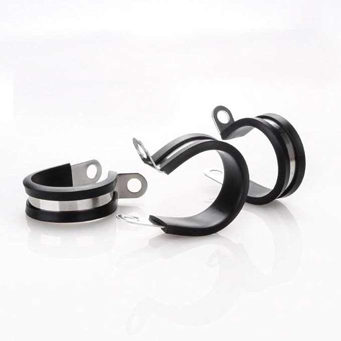 LOKMAN 20 Pack 1/4 Inch Stainless Steel Cable Clamp, Rubber Cushioned Insulated - Image 8