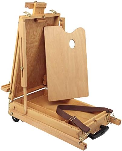 creative mark monet wooden french walnut color easel shown in use