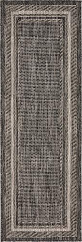 unique loom outdoor border collection area rug, main product view