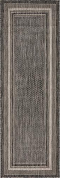 unique loom outdoor border collection area rug, main product view