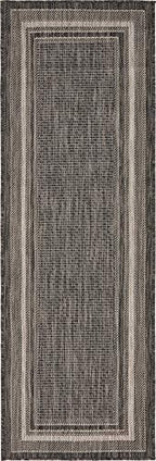 unique loom outdoor border collection area rug, main product view