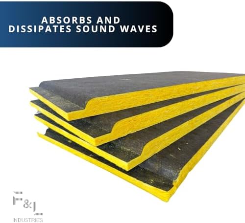 f&l r8 fiberglass board acoustic insulation panels –, package contents