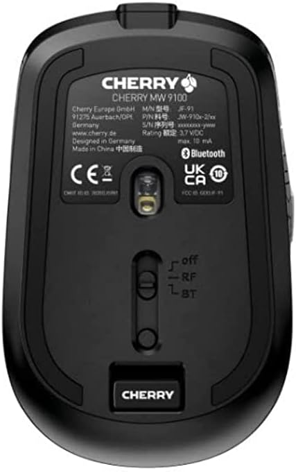 Cherry MW 9100 Wireless Rechargeable Mouse Bluetooth or 2.4 GHz AES-128 encry...