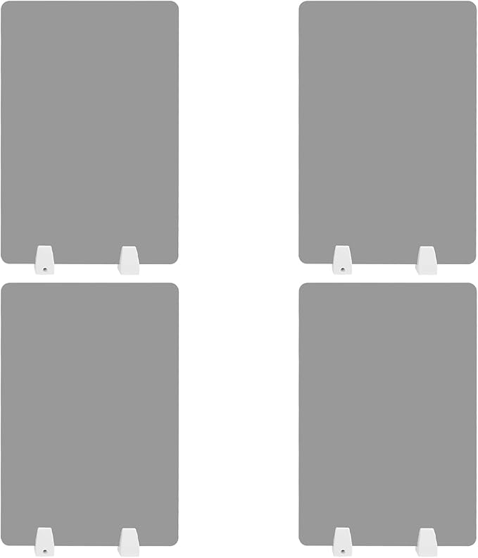 4PCS Desk Dividers Office Partitions, Privacy Desk Panel Protective, Acrylic - Image 4